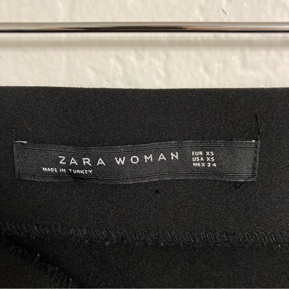 Zara Woman Black Pencil Skirt with Slit, Size XS - Picture 4 of 6